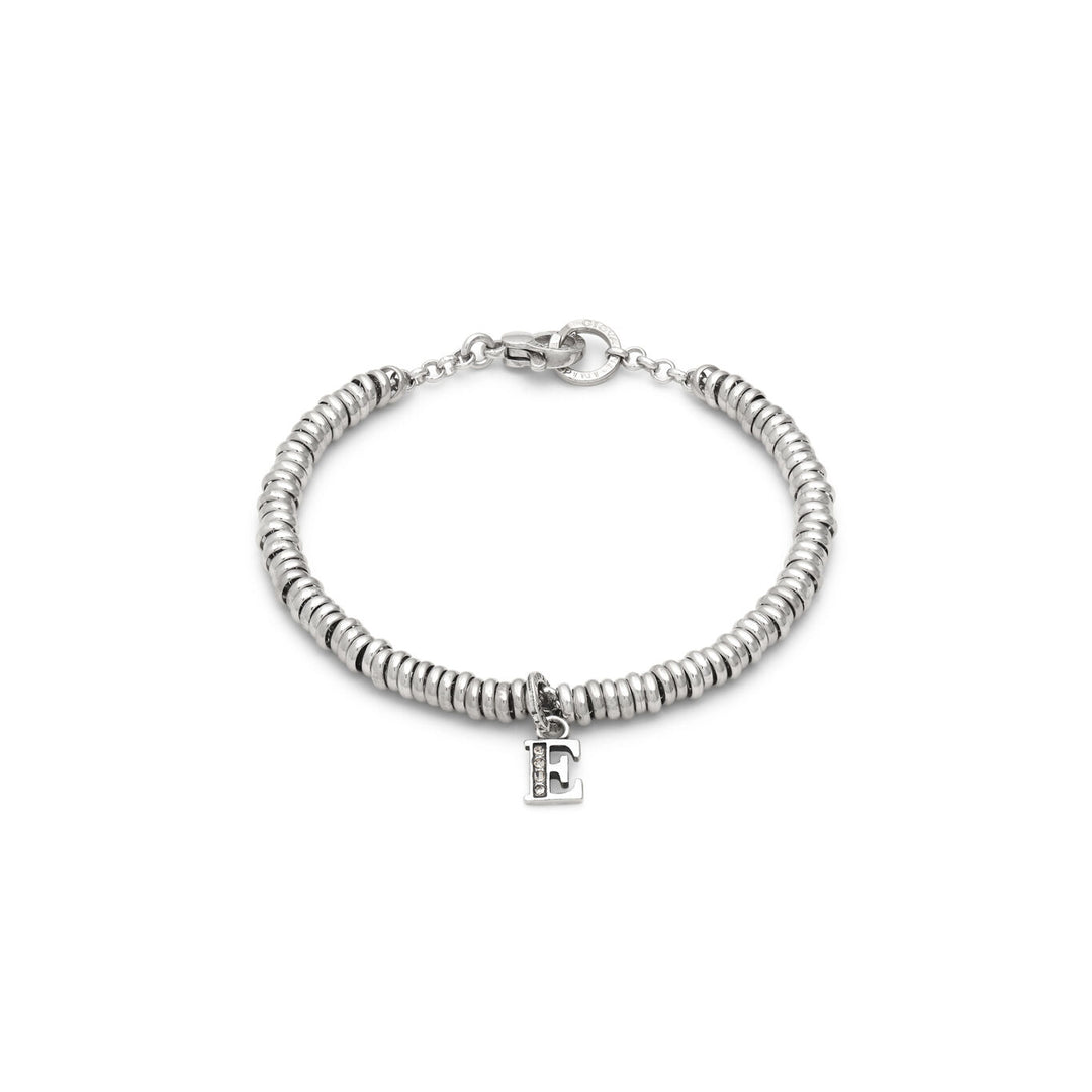 Giovanni Raspini Buchstaben- und Kristallarmband. 925er Silberarmband und Zirkone X01464