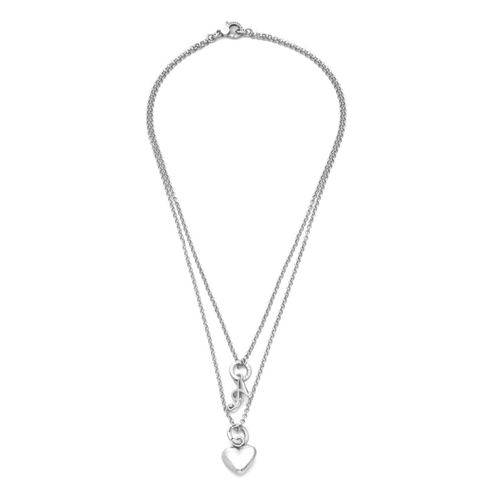 Giovanni Raspini collana cuore e lettera a Collana in Argento 925 X01570