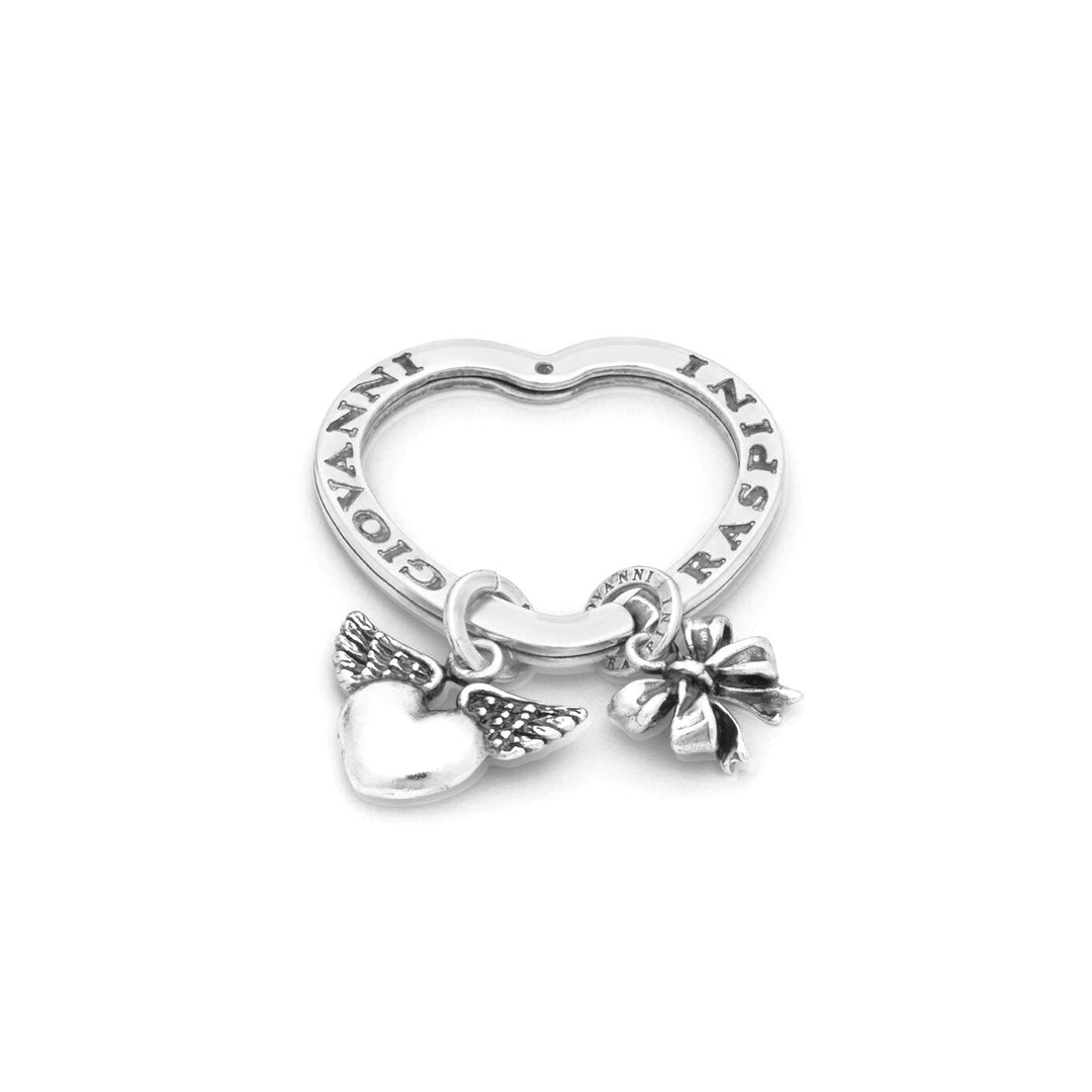 Giovanni Raspini key ring hearts and bows Key ring in 925 Silver X01757