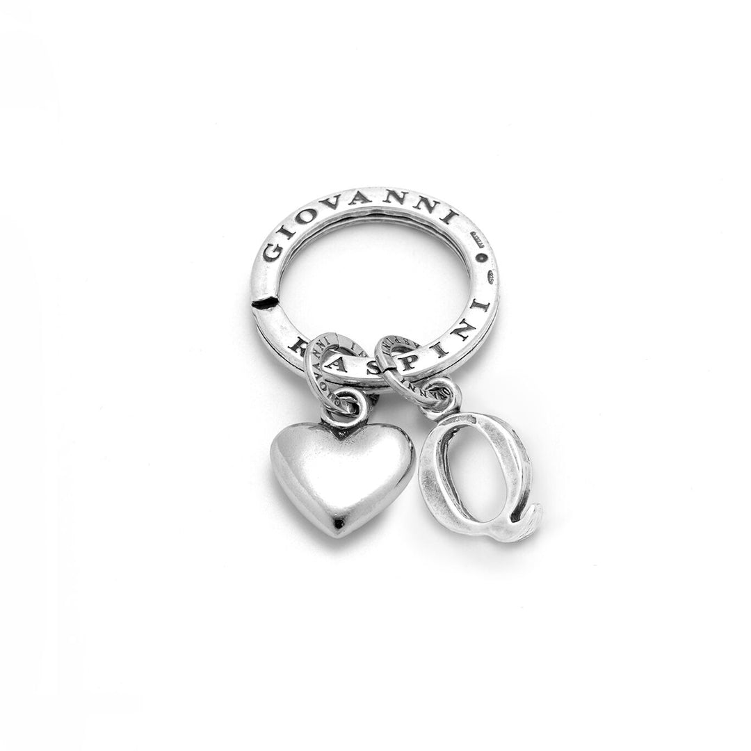 Giovanni Raspini Heart and Letter Q Keyring 1857