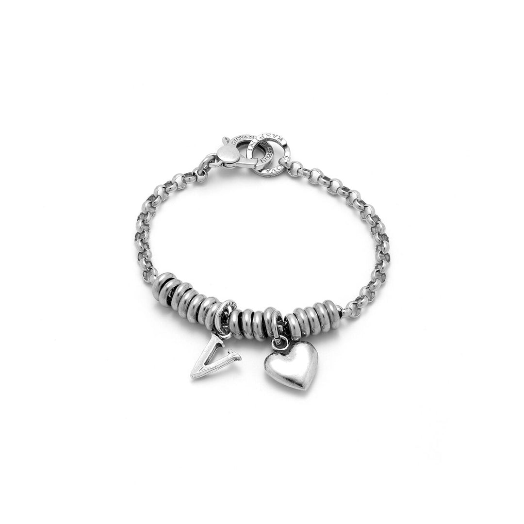 Bracelet Coeur et Lettre V Giovanni Raspini 1877