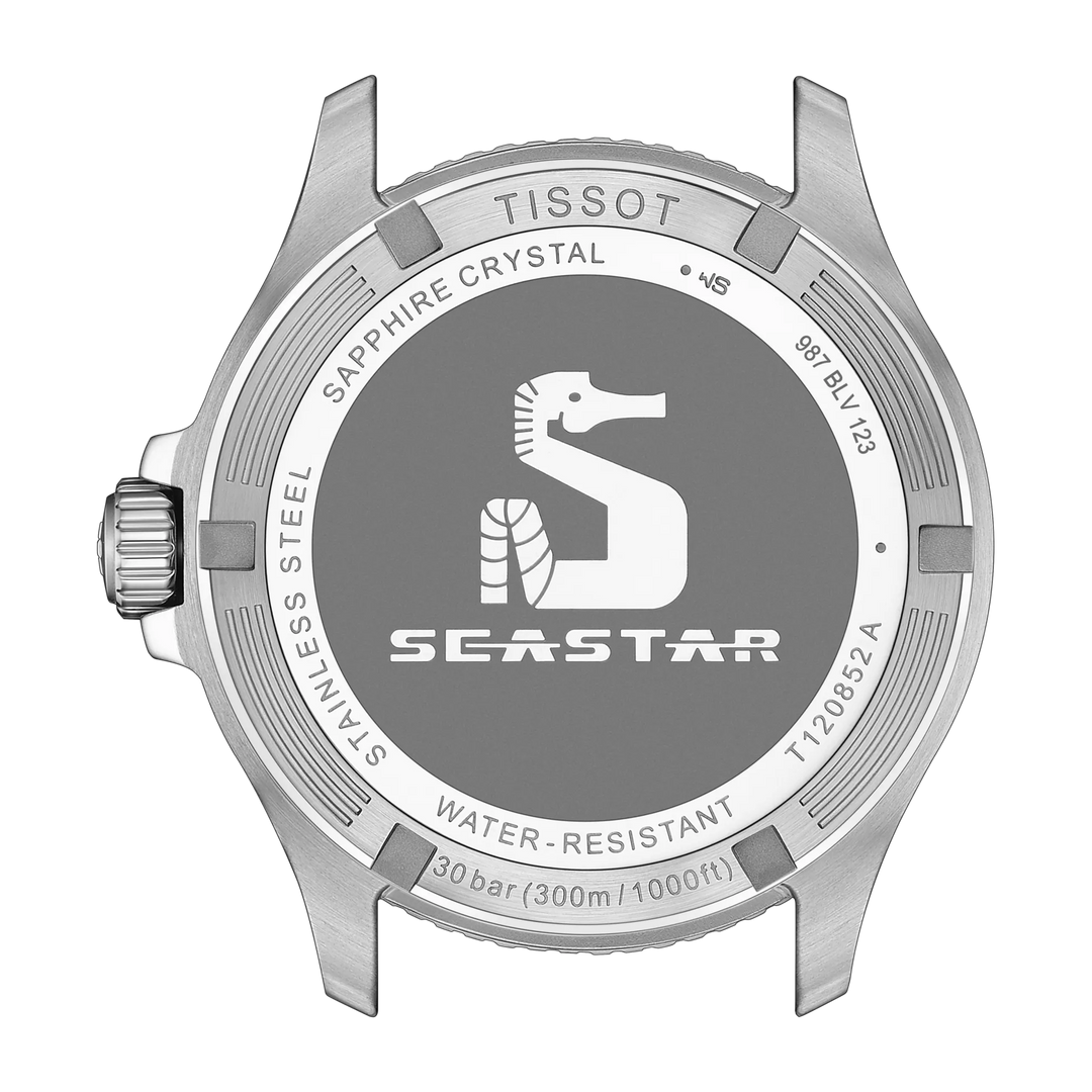 Tissot Seastar 1000 GMT Uhr 40 mm schwarzer Quarzstahl T120.852.11.051.00