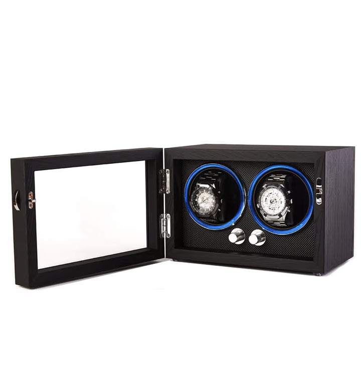 Coffret Capodagli avec rotor pour 2 montres XB2 noires