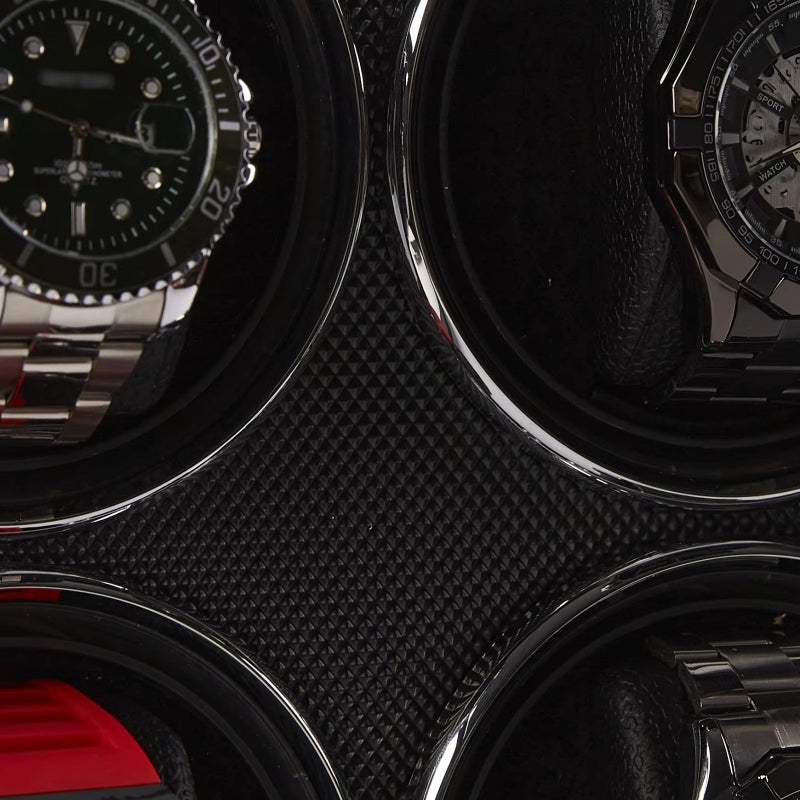Coffret Capodagli avec rotor pour 4 montres XB4 noires