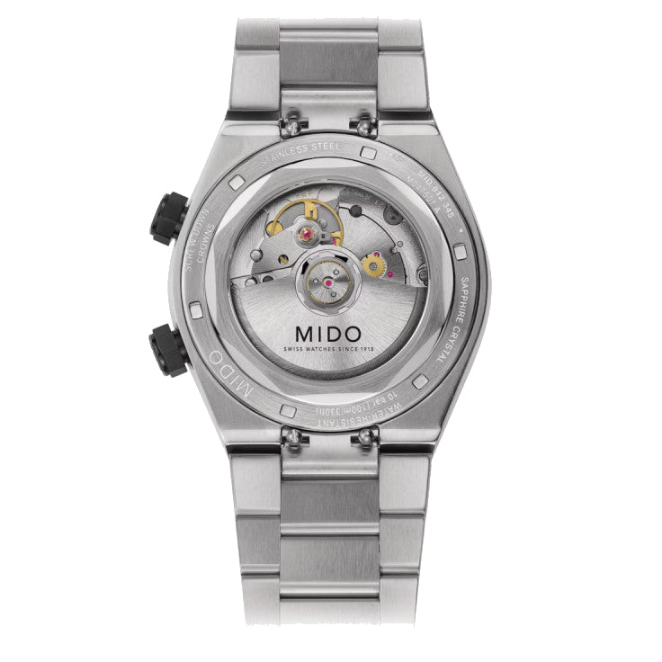 Mido orologio Multifort 8 Two Crowns 38.4 x 40mm nero automatico acciaio M047.507.11.051.00