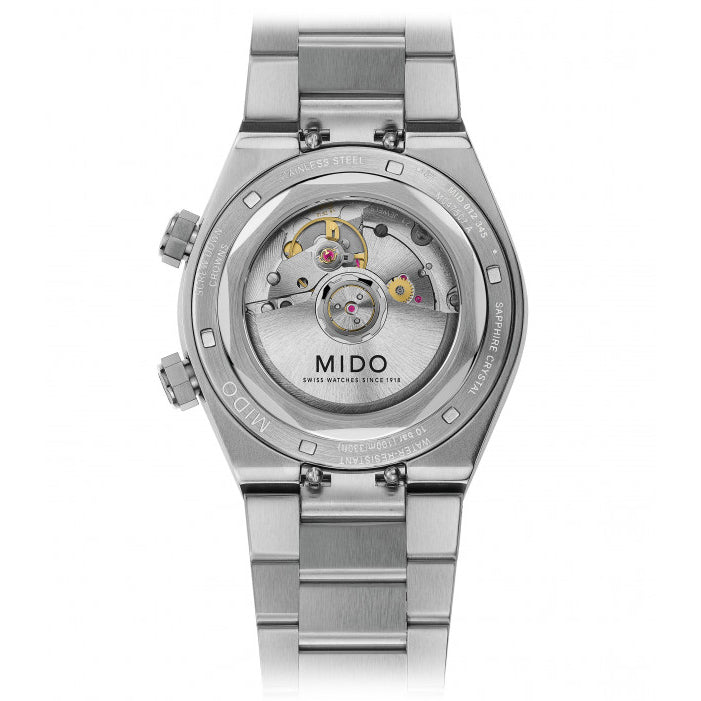 Mido orologio Multifort 8 Two Crowns 38.4 x 40mm grigio automatico acciaio M047.507.11.081.00