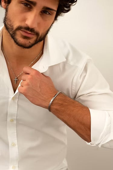 Comete bracciale Suits acciaio e zirconi UBR 913