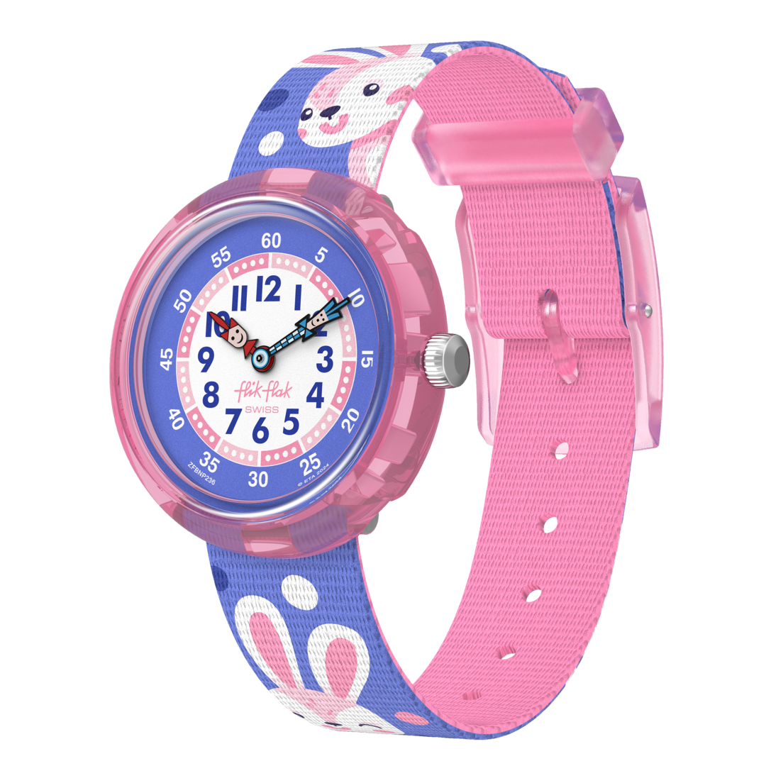 Flik flak peek-a-bunny amis fur-ever 32 mm fbnp236 watch