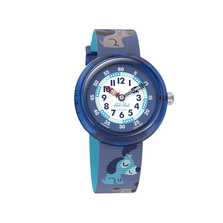 Flik Flak Cutie Puppy Friends Fur-Ever 32mm Fbnp237 watch