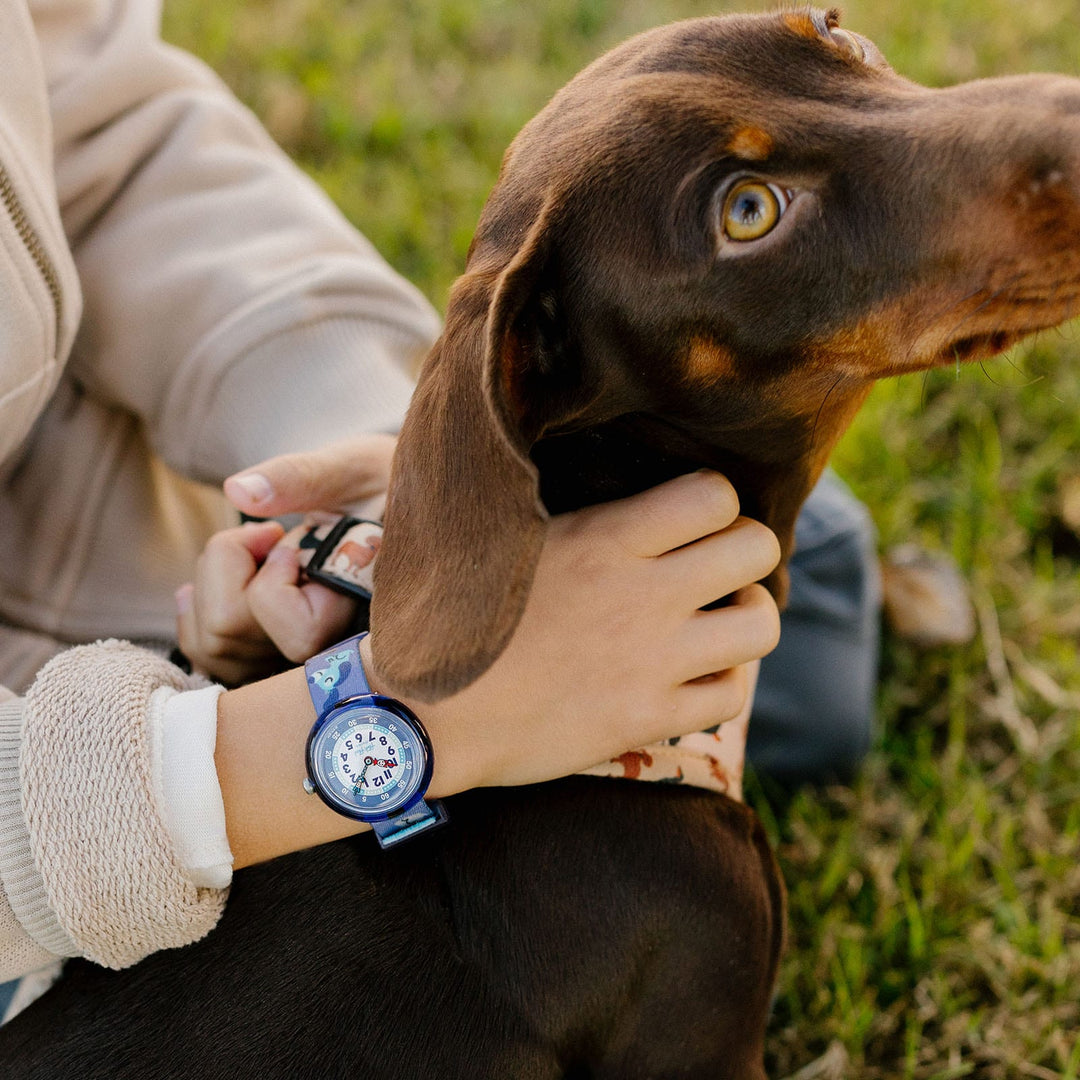 Flik Flak Cutie Welpenfreunde für 32 mm FBNP237 Uhr