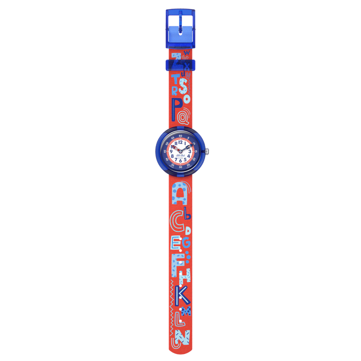 Montre Flik Flak CONNAISSEZ VOTRE ABC Story Time 32 mm FBNP244
