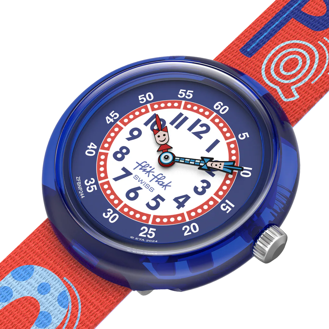 Montre Flik Flak CONNAISSEZ VOTRE ABC Story Time 32 mm FBNP244