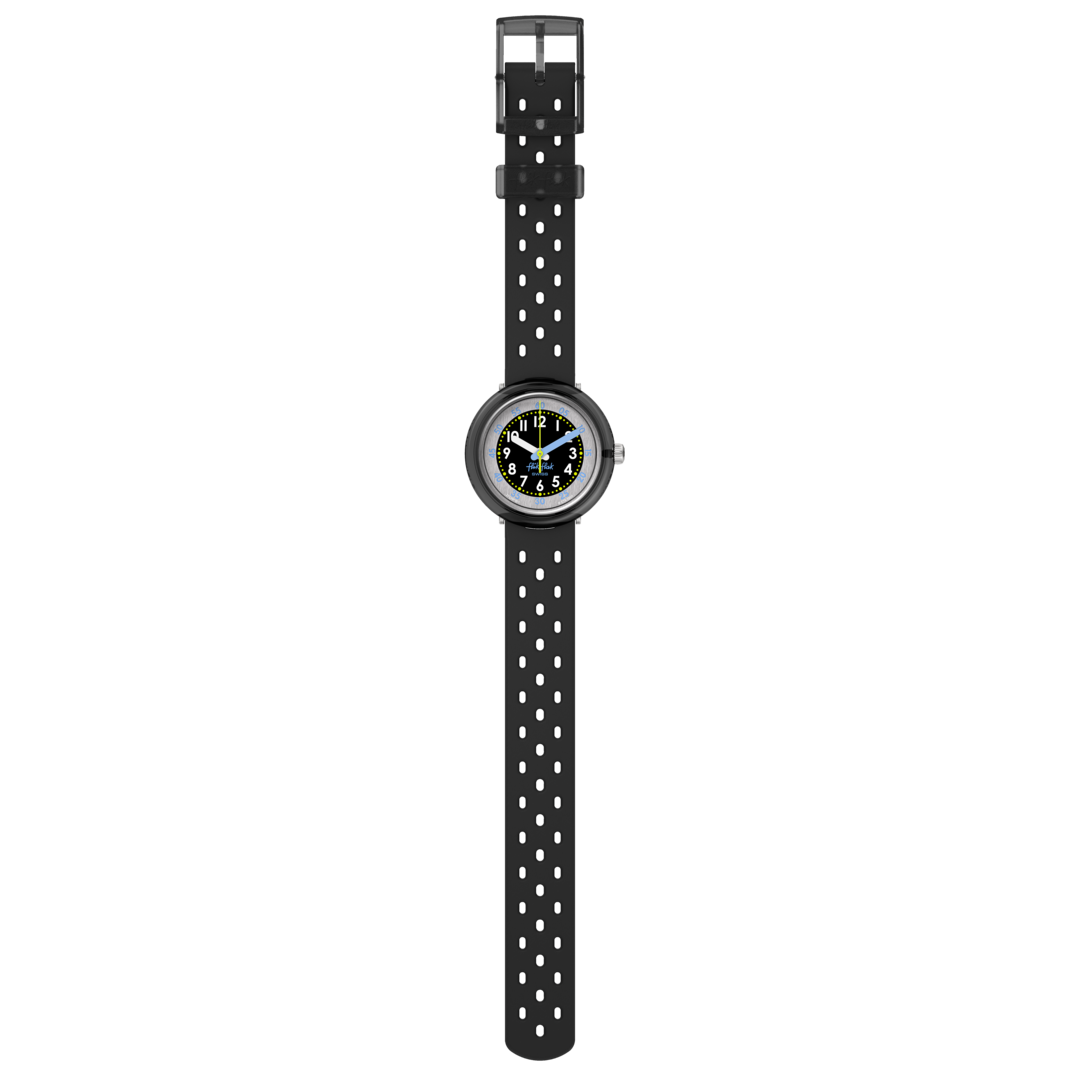 Flik Flak Fizz Watch in Black Bubby Hours 32 mm fcnp001