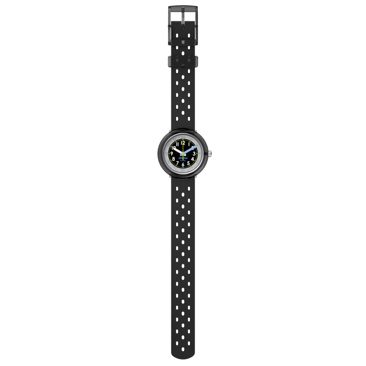 Flik Flak Fizz Watch in schwarzen Bubby Stunden 32 mm FCNP001