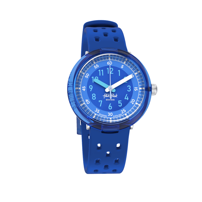 Flik Flak Fizz in Blue Bubby Stunden 32 mm FCNP002