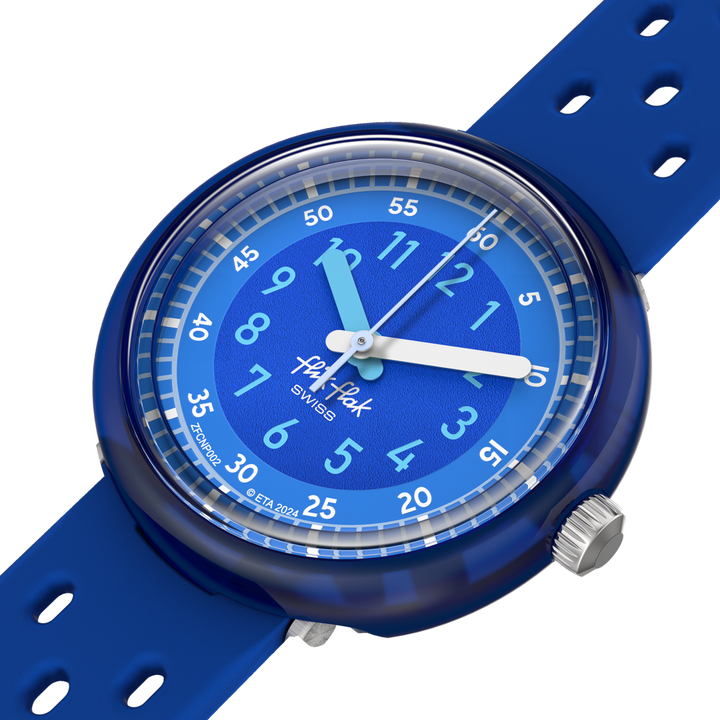 Flik Flak Fizz in Blue Bubby Stunden 32 mm FCNP002