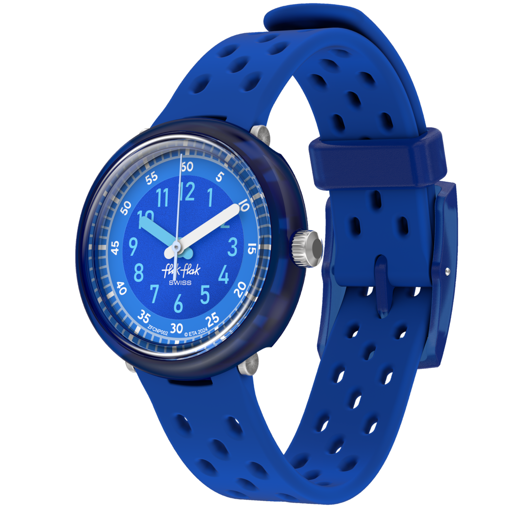 Flik Flak Fizz in Blue Bubby Stunden 32 mm FCNP002