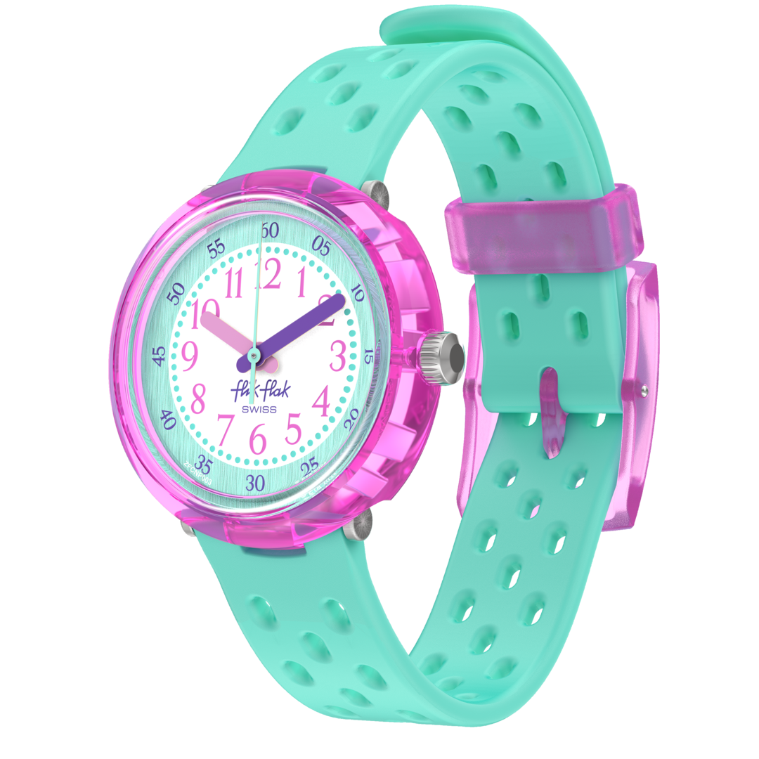 Flik Flak Fizz Watch in Mint Bubby Hours 32 mm fcnp003