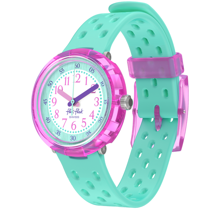 Flik Flak Fizz Watch in Minzbubby Stunden 32 mm FCNP003