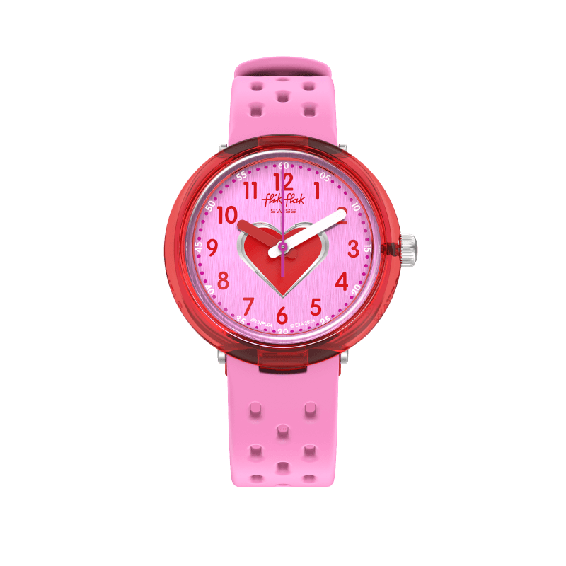 Flik Flak Fizz Uhr in rosa Bubby Stunden 32 mm FCNP004