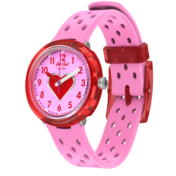 Flik Flak Fizz Watch in Pink Bubby Hours 32 mm fcnp004