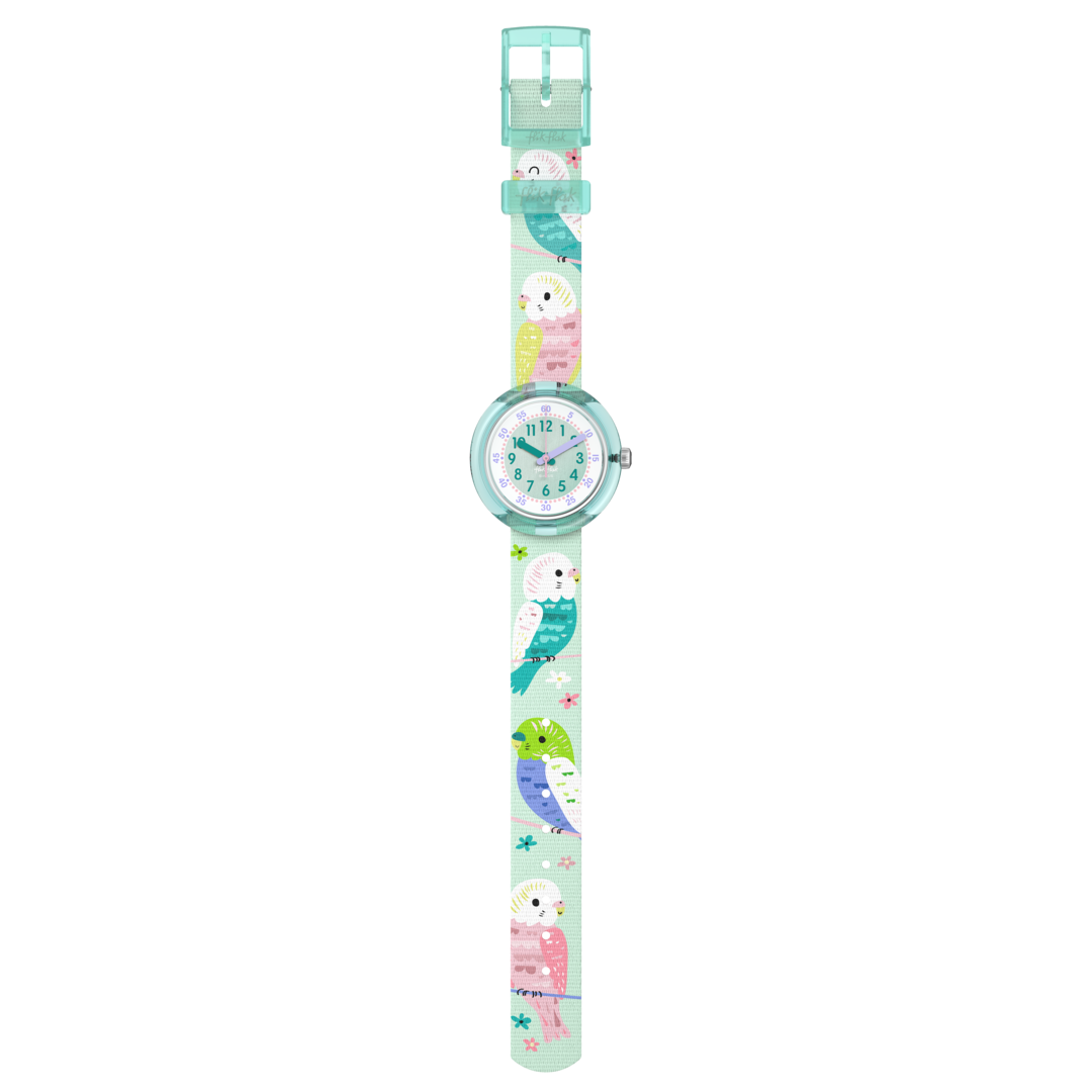 Flik Flak orologio HAPPY BUDGIES Friends Fur-Ever 32mm FPNP160