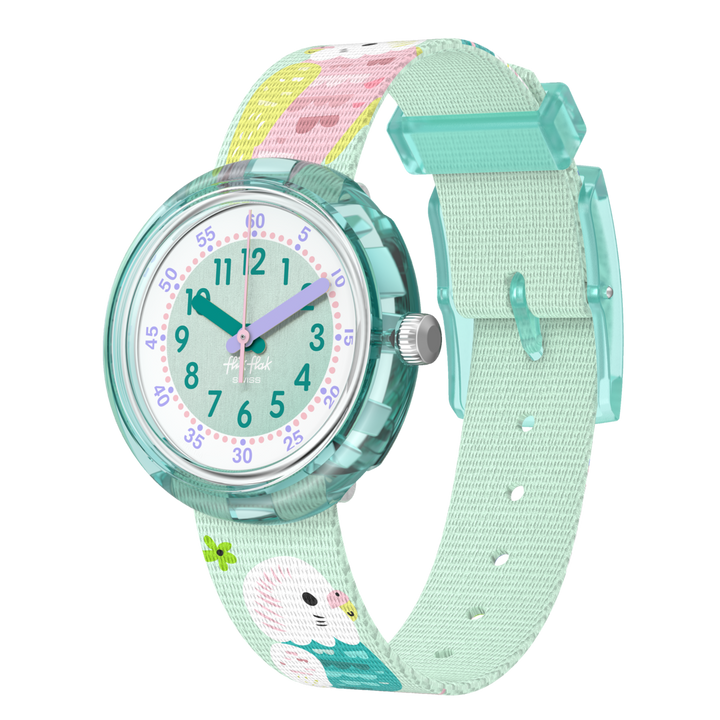 Flik Flak Happy Budgies Friends Fur-Ever 32mm FPNP160 watch