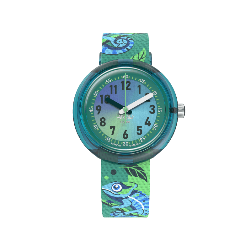 Flik Flak Camo Freunde Freunde für 32 mm fpnp161 Uhr