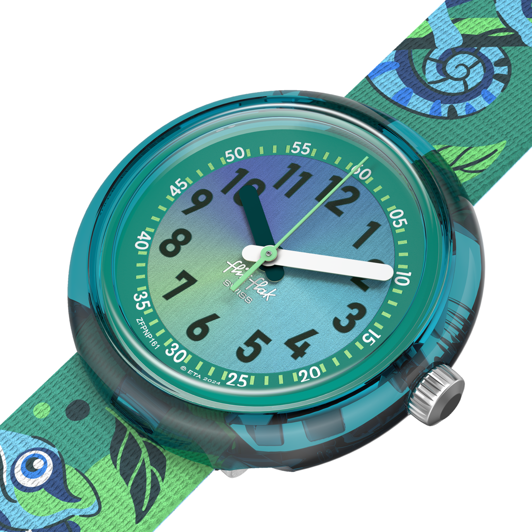 Flik Flak Camo Freunde Freunde für 32 mm fpnp161 Uhr