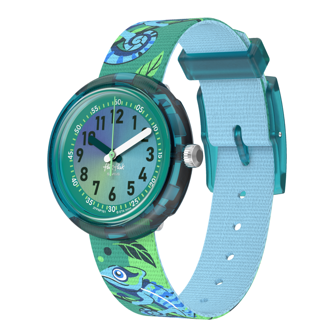 Flik Flak Camo Freunde Freunde für 32 mm fpnp161 Uhr