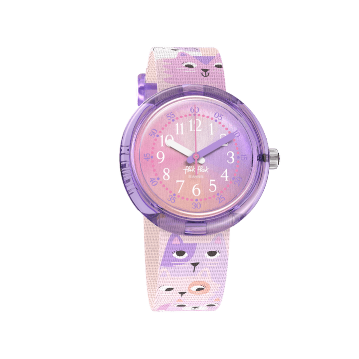 Flik Flak Cutie Kitty Friends Fur-Ever 32mm FPNP162 watch