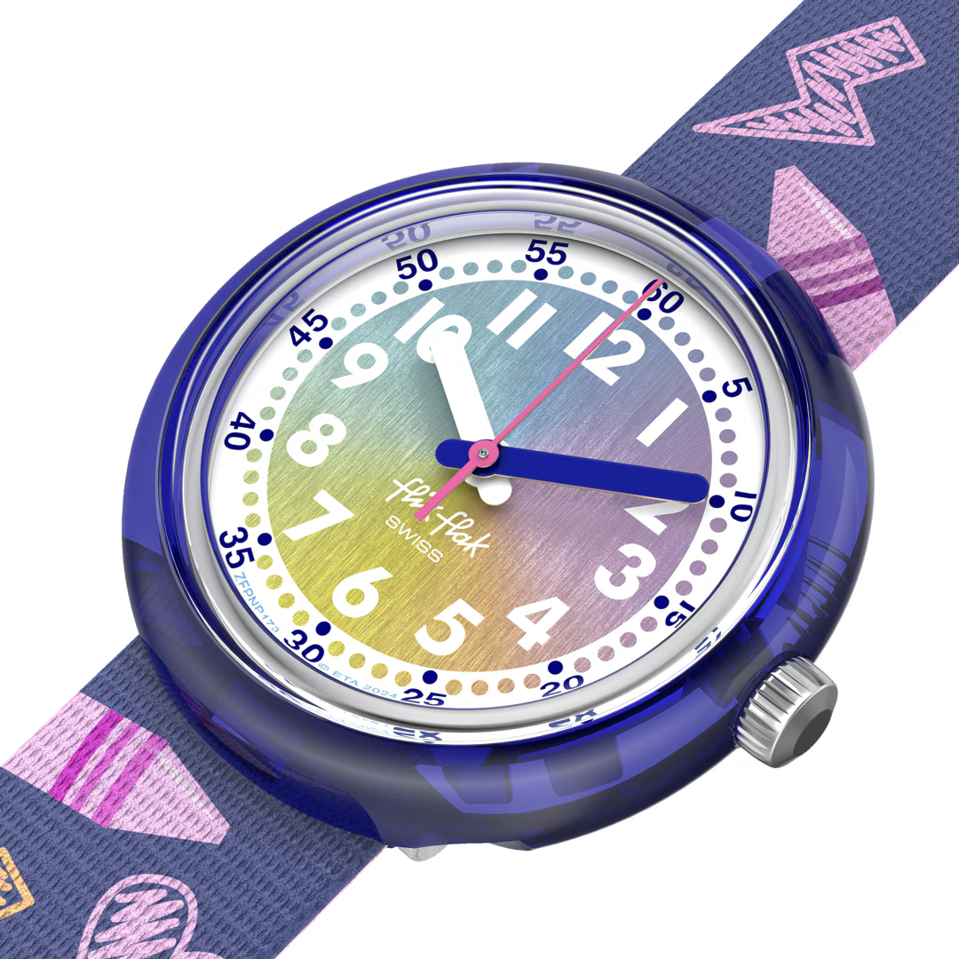 Flik Flak Uhr RAINBOW CRAYONS Classroom Creations 32mm FPNP173