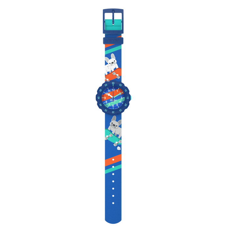 Flik Flak orologio SKATING FRENCHIE Friends Fur-Ever 34mm FPSP075