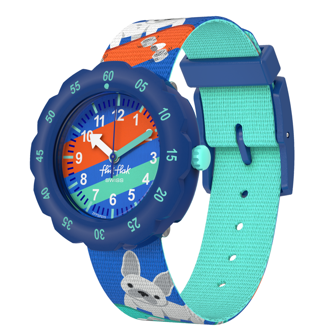 Flik Flak Skating Frenchie Fur-Ever 34mm FPSP075 Uhr