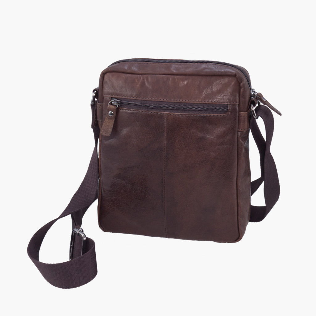Aeronautica Militare Vintage AM303-MO medium tablet holder shoulder strap