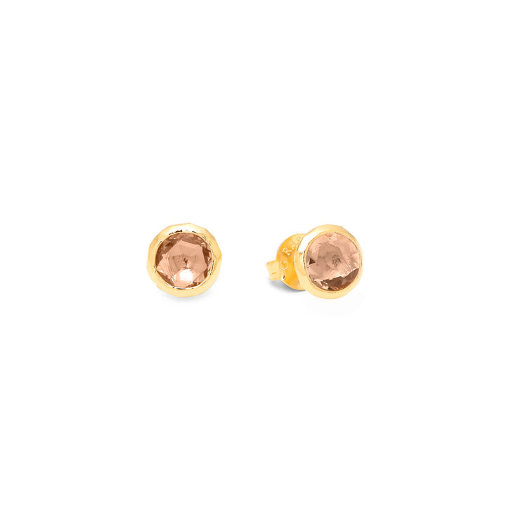 Giovanni Raspini 925 Boucles d'oreilles en boucle Silver Cipra PVD Golden Golden Finish 12133