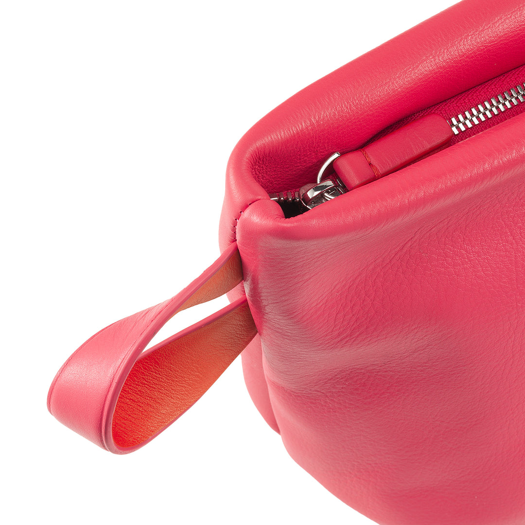 DUDU Beauty Case Donna Uomo in Pelle con Cerniera Zip, Borsa da Toilette Grande Colori Vivaci, Ideale per Viaggi, Palestra, Terme, Interno Idrorepellente