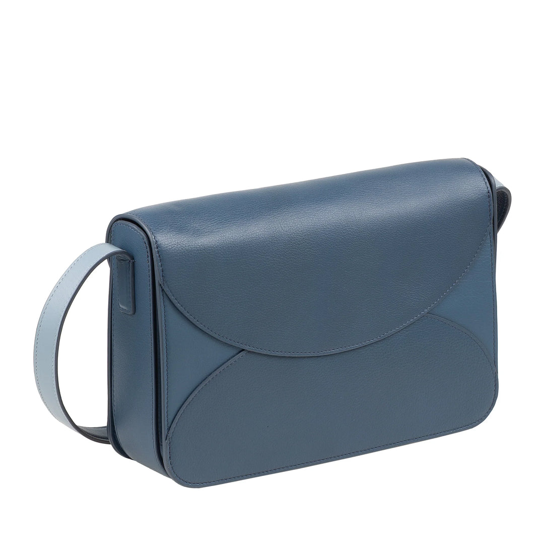 DUDU Große Damen-Umhängetasche aus Leder – Elegante und geräumige Damentasche, Umschlagdesign, mit verstellbarem Schultergurt und Magnetverschlussklappe