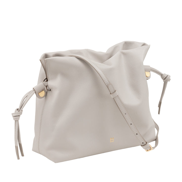 Sac en cuir Dudu pour femmes avec fermeture Coulisse - Sac à bandoulière élégant, compact et pratique pour toute occasion avec ceinture réglable