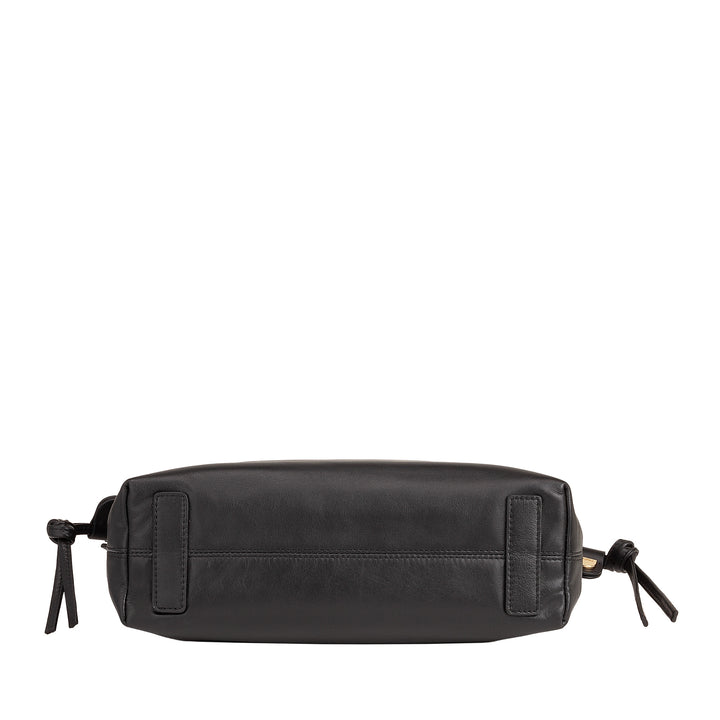 Sac en cuir Dudu pour femmes avec fermeture Coulisse - Sac à bandoulière élégant, compact et pratique pour toute occasion avec ceinture réglable