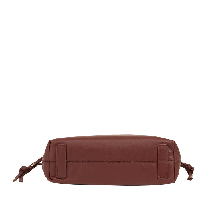 Sac en cuir Dudu pour femmes avec fermeture Coulisse - Sac à bandoulière élégant, compact et pratique pour toute occasion avec ceinture réglable