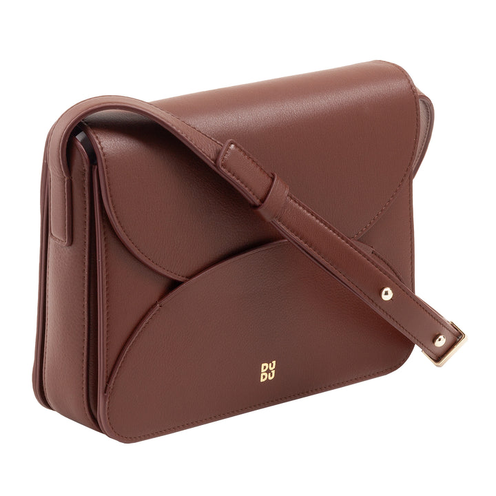 Dudu Braking Brow Sac femme en cuir avec volet de modèle d'enveloppe - petit sac élégant et polyvalent avec bandoulière réglable, sac parfait pour chaque occasion