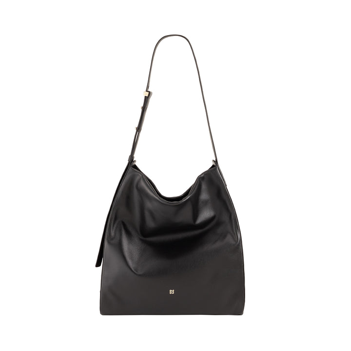 DUDU Borsa Donna a Spalla Trapezoidale in Vera Pelle, Borsa a Trapezio con Tracolla Regolabile – Elegante, Spaziosa per Tempo Libero, Lavoro, Sera