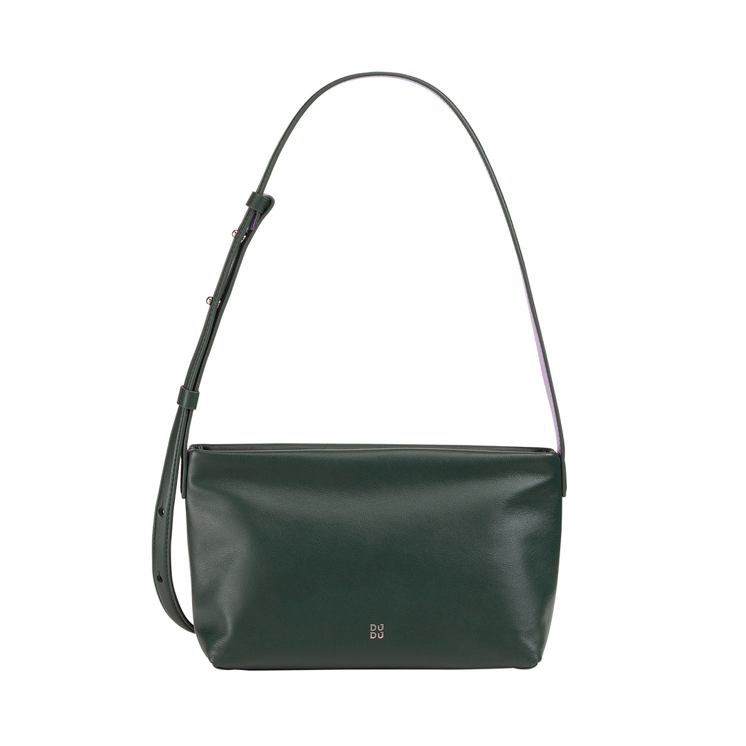 DUDU BRAKE BROW SMALL WOMAN IN SOFT LEATHER, Shoulder bag, zip closure, Elegant Sera Bags Fashion City Fashion