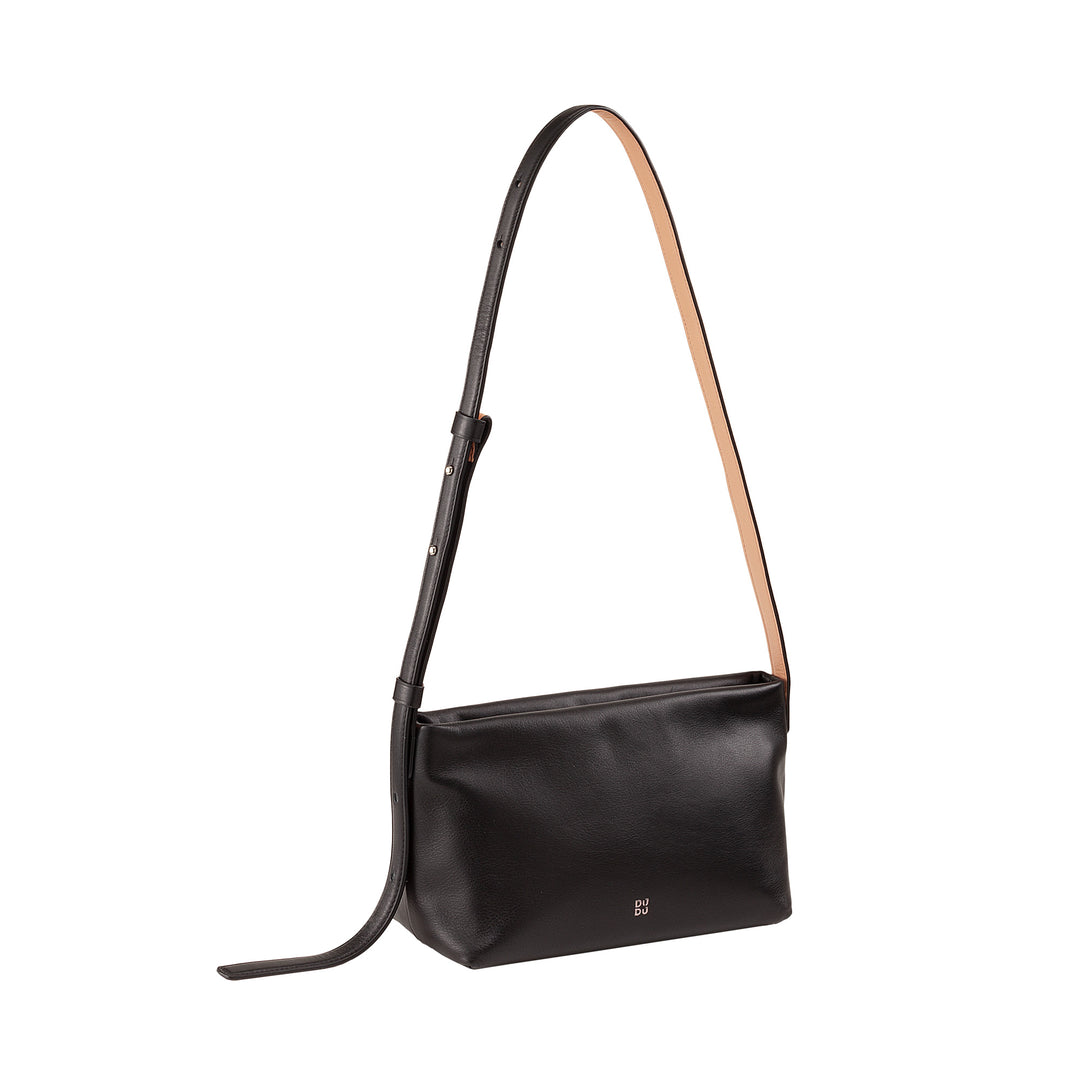 DUDU BRAKE BROW SMALL WOMAN IN SOFT LEATHER, Shoulder bag, zip closure, Elegant Sera Bags Fashion City Fashion