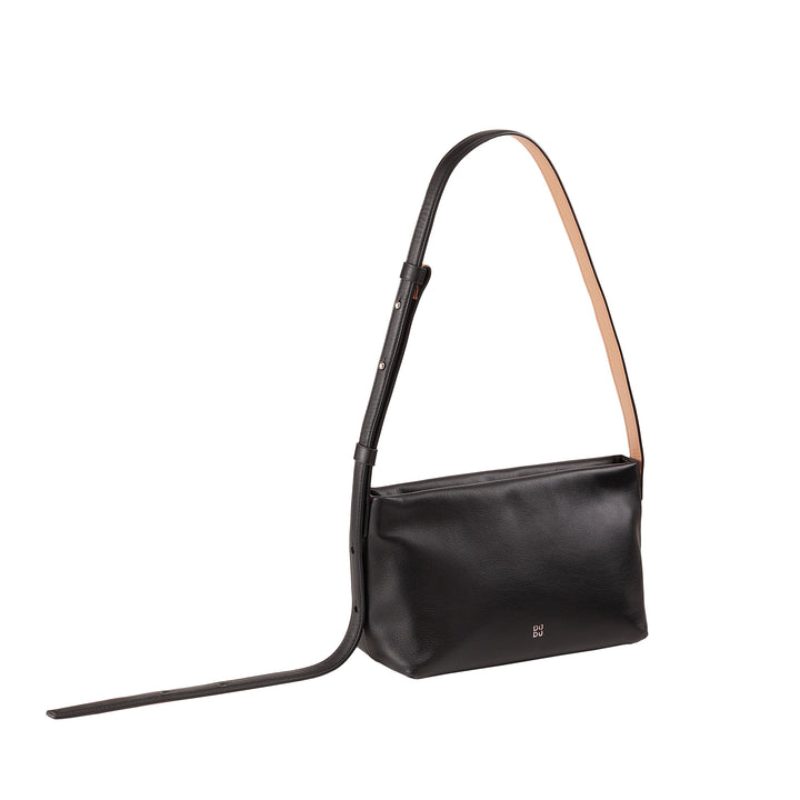 DUDU BRAKE BROW SMALL WOMAN IN SOFT LEATHER, Shoulder bag, zip closure, Elegant Sera Bags Fashion City Fashion