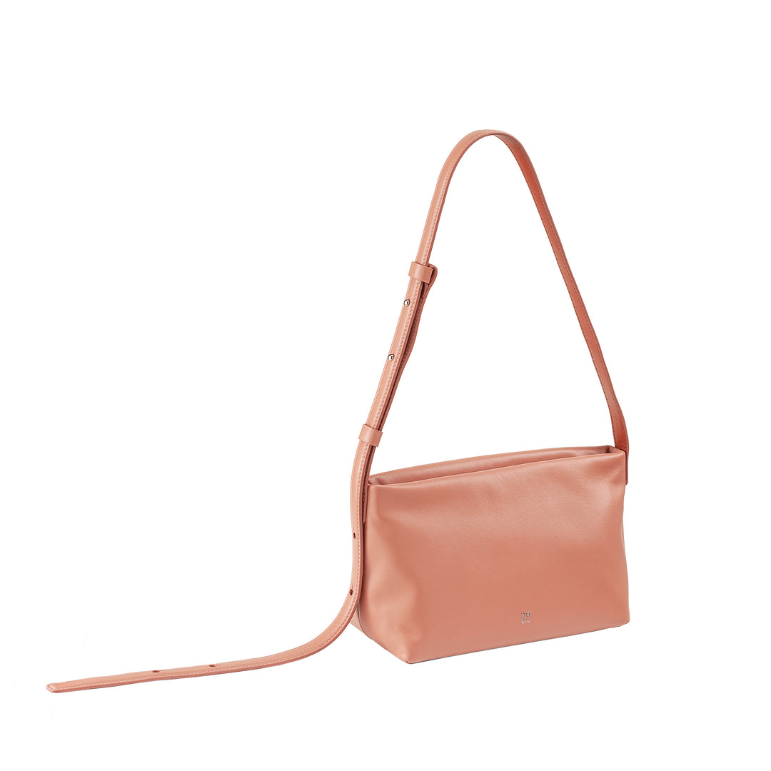 DUDU Kleine Damen-Umhängetasche aus weichem Leder, Umhängetasche, Reißverschluss, elegante City-Mode-Abendhandtasche