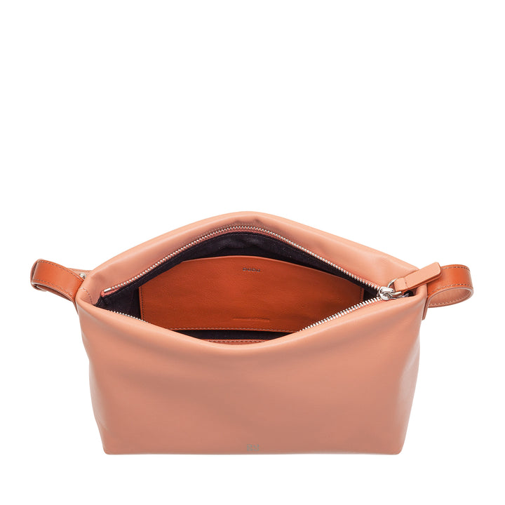 DUDU Kleine Damen-Umhängetasche aus weichem Leder, Umhängetasche, Reißverschluss, elegante City-Mode-Abendhandtasche