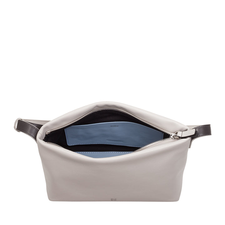 DUDU Borsa Tracolla Piccola Donna in Pelle Morbida, Borsa a Spalla, Chiusura a Cerniera, Borsetta da Sera Elegante Moda Città Fashion