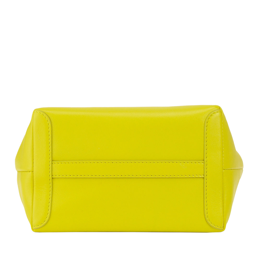 DUDU Petit Sac à Bandoulière pour Femme en Cuir Véritable, Mini Sac de Soirée Élégant, 22 x 13 cm, Double Poignées, Bandoulière en Chaîne, Fermeture Éclair